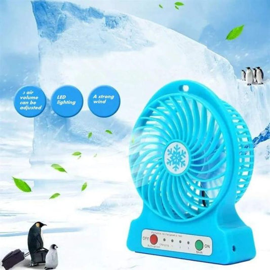 Portable Mini Desktop Fan With Rechargeable Battery