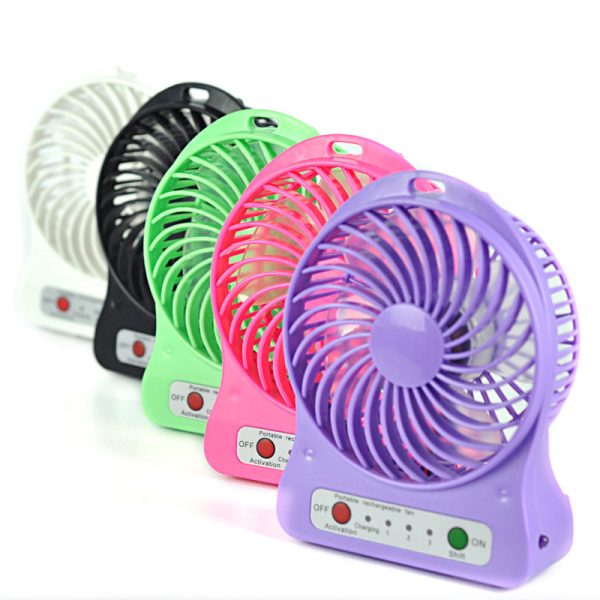 Portable Mini Desktop Fan With Rechargeable Battery